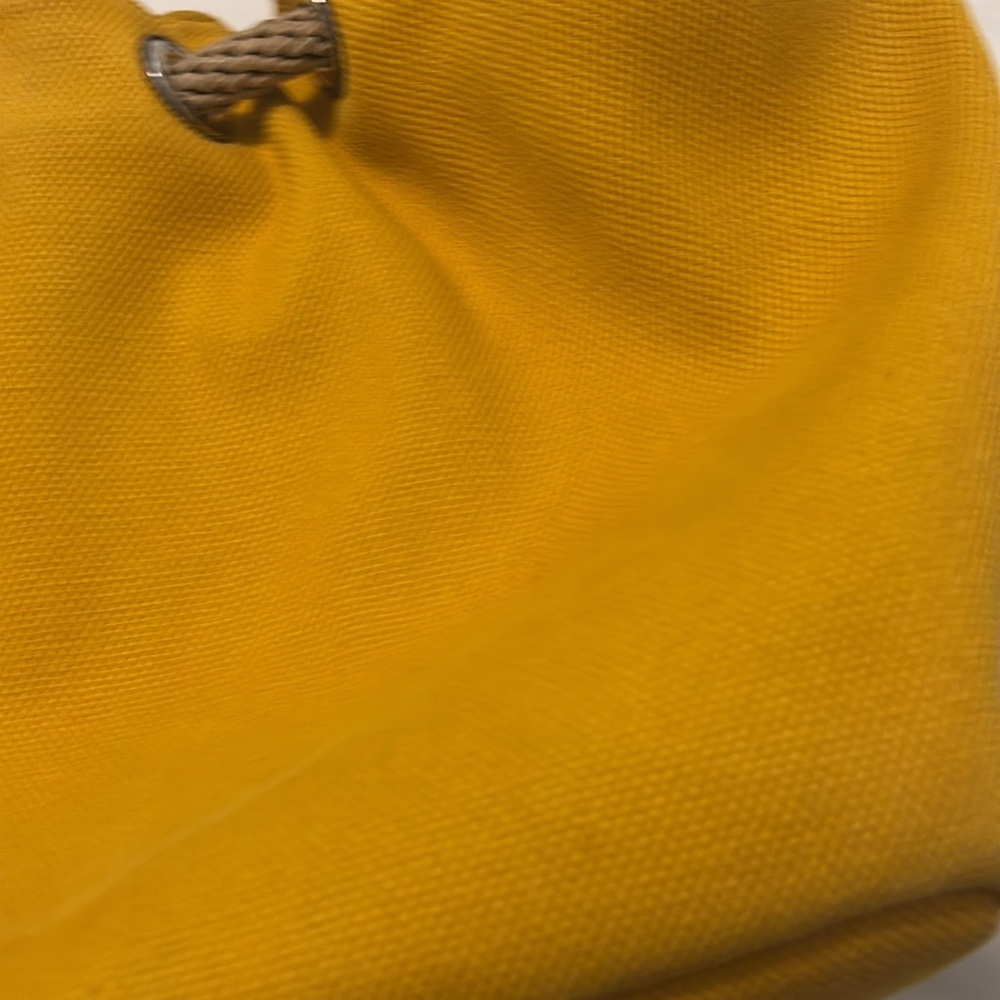 Michael Kors Yellow Canvas Marina Gathered Hobo Bag Large  casual rope strap - Picture 12 of 16